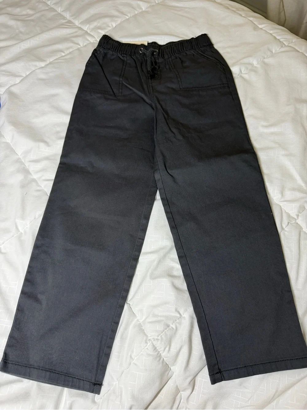 2 pair Cat & Jack Kids' Wide Leg Cargo Pants - Tan and Black (5T)